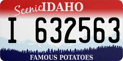 ID license plate I632563