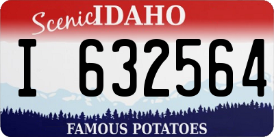 ID license plate I632564