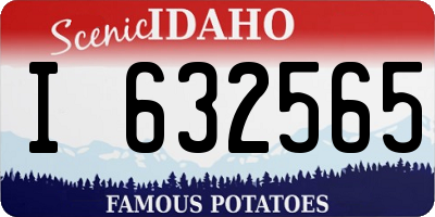 ID license plate I632565