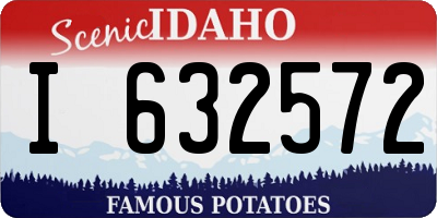 ID license plate I632572