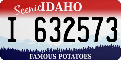 ID license plate I632573