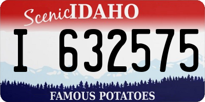 ID license plate I632575