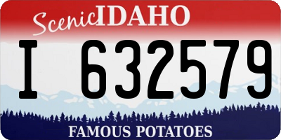 ID license plate I632579