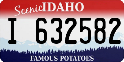 ID license plate I632582