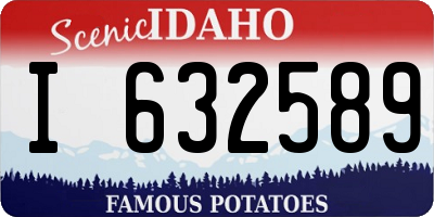 ID license plate I632589