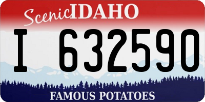 ID license plate I632590