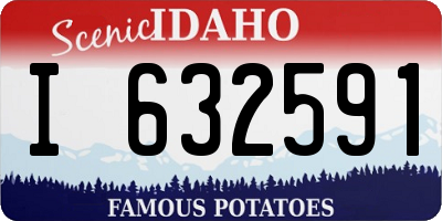 ID license plate I632591