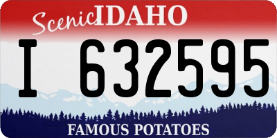 ID license plate I632595