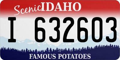 ID license plate I632603