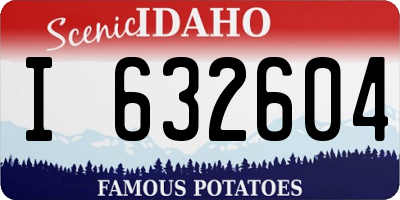 ID license plate I632604