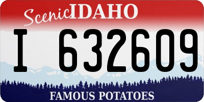 ID license plate I632609