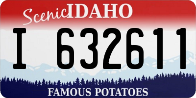 ID license plate I632611