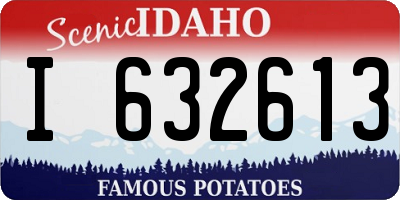 ID license plate I632613