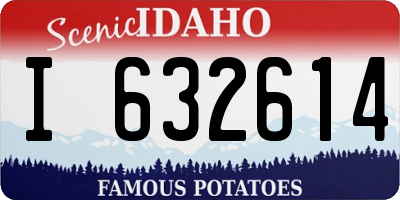 ID license plate I632614