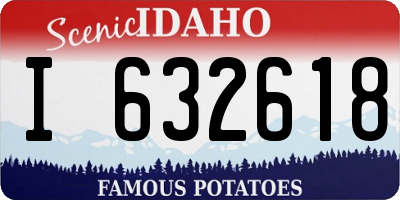 ID license plate I632618