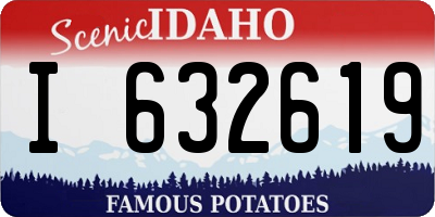 ID license plate I632619