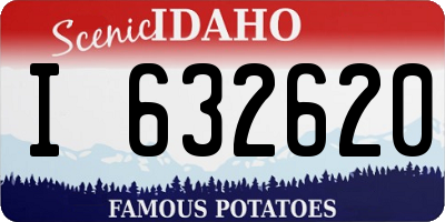 ID license plate I632620