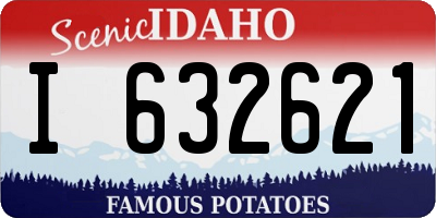 ID license plate I632621