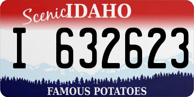 ID license plate I632623