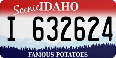 ID license plate I632624
