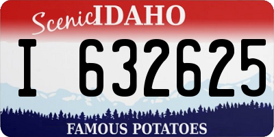 ID license plate I632625