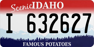 ID license plate I632627