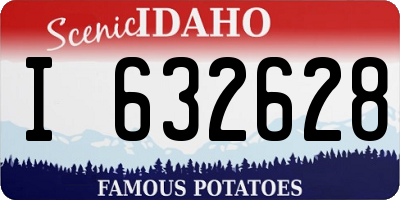 ID license plate I632628