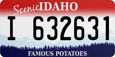 ID license plate I632631