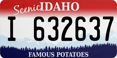 ID license plate I632637
