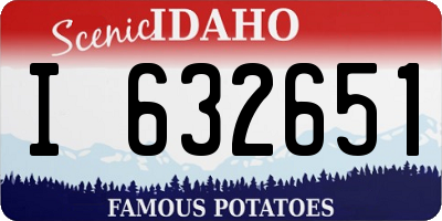 ID license plate I632651