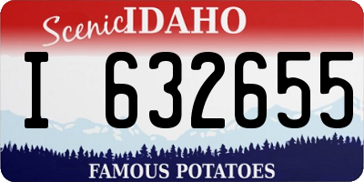 ID license plate I632655