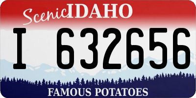 ID license plate I632656
