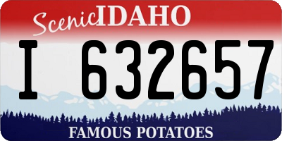 ID license plate I632657