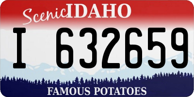 ID license plate I632659