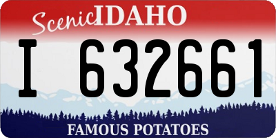 ID license plate I632661