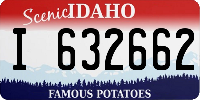 ID license plate I632662