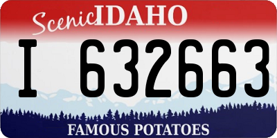 ID license plate I632663