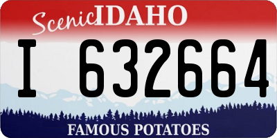 ID license plate I632664