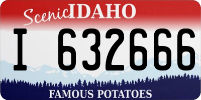 ID license plate I632666