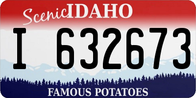 ID license plate I632673