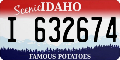ID license plate I632674