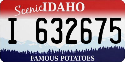 ID license plate I632675