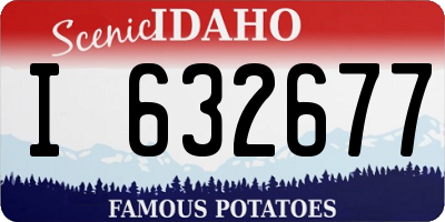 ID license plate I632677