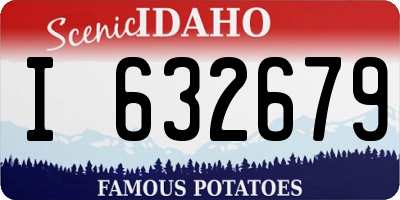 ID license plate I632679
