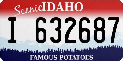 ID license plate I632687