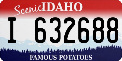 ID license plate I632688