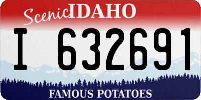 ID license plate I632691