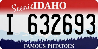 ID license plate I632693