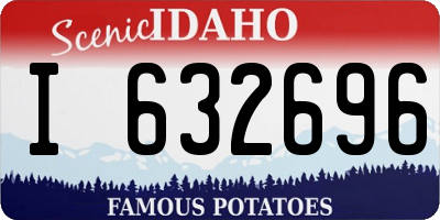 ID license plate I632696