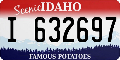 ID license plate I632697